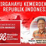 Kepala BPBD Kota Manado, Peter Eman: Dirgahayu Kemerdekaan RI ke-76