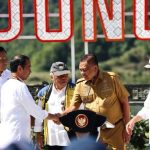 Presiden Jokowi Didampingi Sejumlah Menteri dan Gubernur Sulut Resmikan Bendungan Lolak